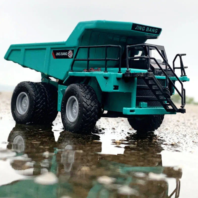 

1/60 Diecast Alloy Metal Excavator Mine Dump Truck Wheel Engineering Automobile Construction Vehicle Car Model Boy Toy Gifts