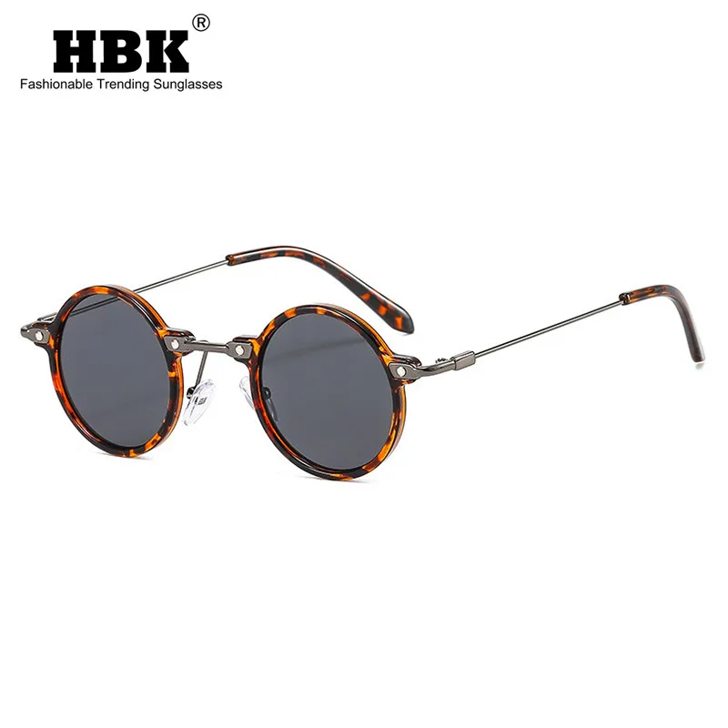 

Солнцезащитные очки HBK в стиле ретро для мужчин и женщин, маленькие круглые градиентные очки в стиле стимпанк, с линзами UV400, винтажные для вождения, цвета океана