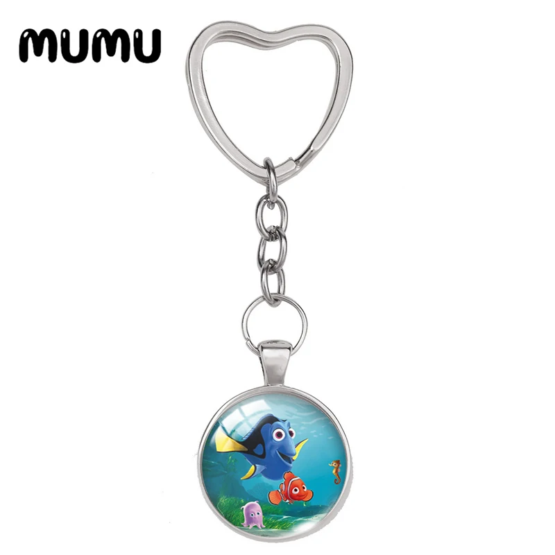 Новинка 2024 брелок в виде забавного сердца Немо для ключей ювелирные изделия