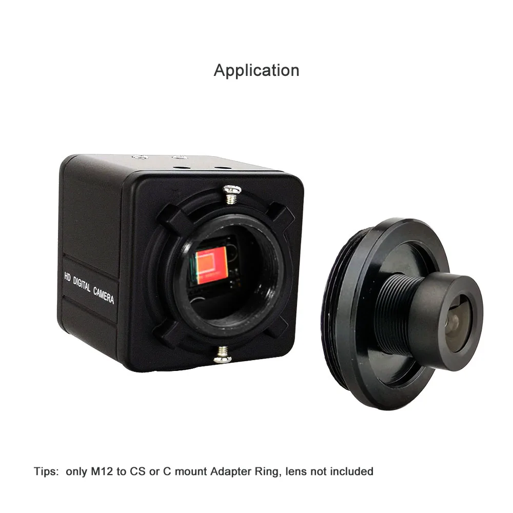 Металлическое переходное кольцо M12 в C/Крепление объектива CS для камеры CCTV AHD IP TVI