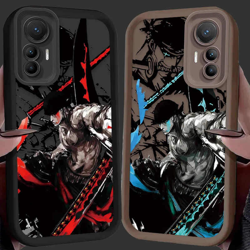 Anime O-One Pieces Zoros TPU Case for Xiaomi 14T 13T 12T 11T 13 12 11 Lite 5G NE POCO X6 X5 F6 F5 F3 X4 GT X3 NFC M5S C65 M6 Pro