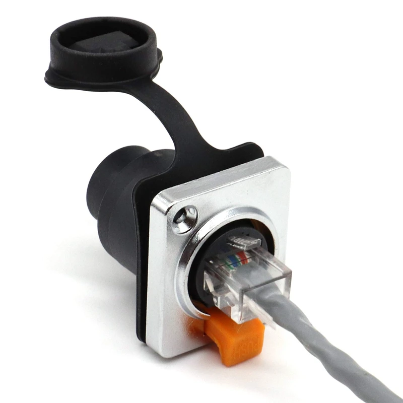 Водонепроницаемый сетевой соединитель RJ45 8P8C гнездовые панельные гнезда