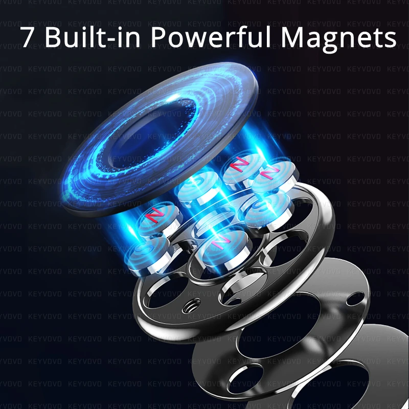 metal magnetic car phone holder in car stand magnet cellphone bracket round holder for iphone 12 pro samsung huawei xiaomi new free global shipping