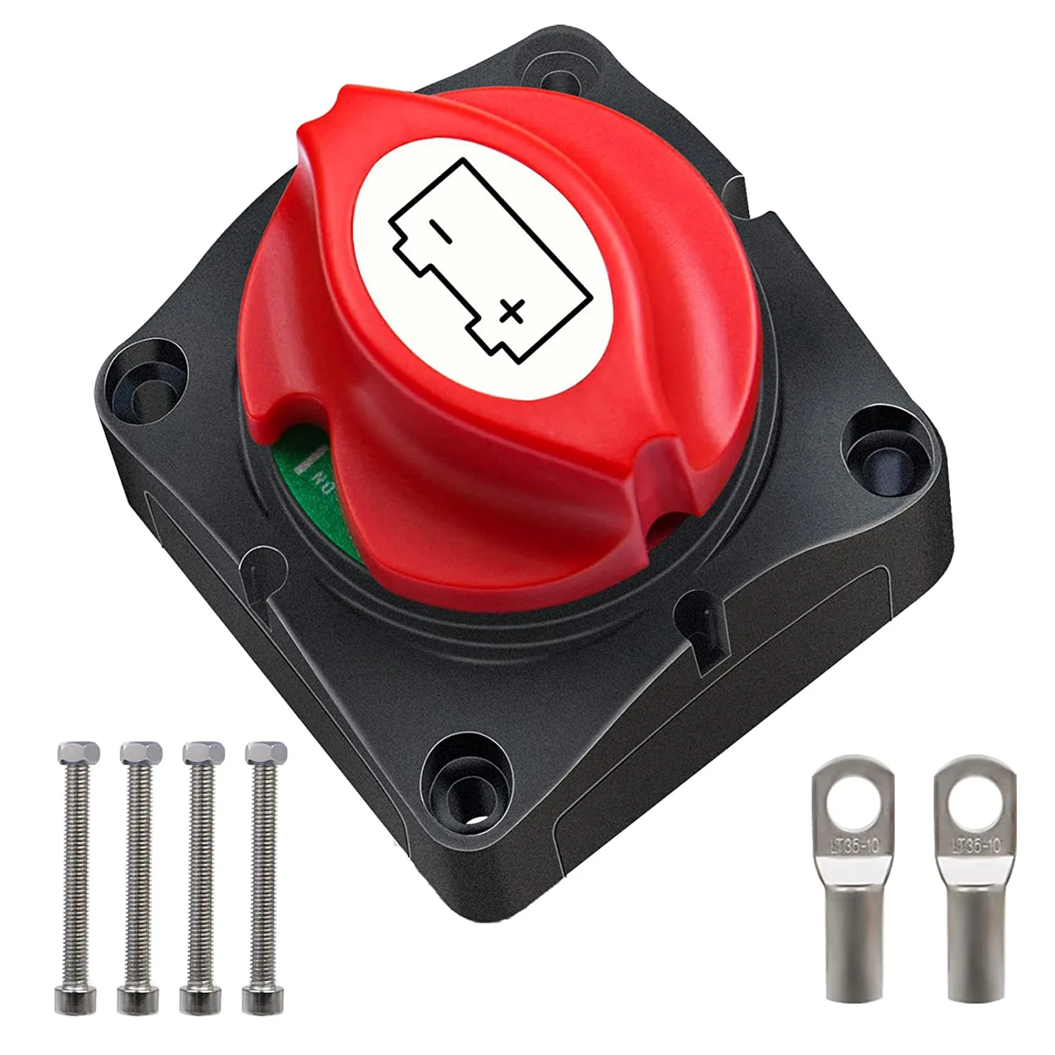 

Battery Disconnect Switch 12V 24V 48V 60V Battery Master Cut Off Isolator Switch Waterproof for Marine Boat Auto Camper
