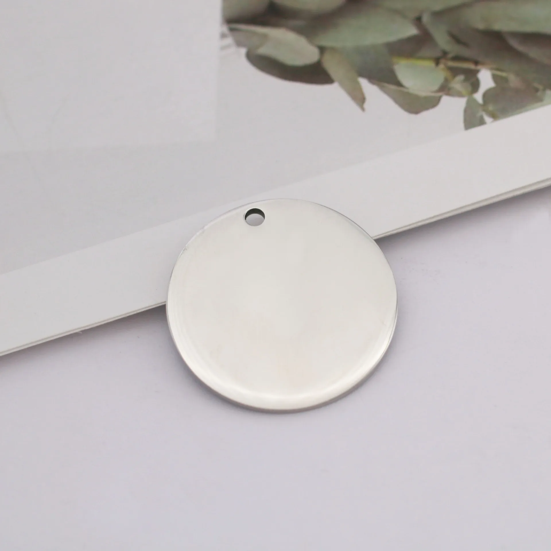 5PCS/Lot 6-30mm Stainless Steel Charms Round Stamping Blanks Dog Tag Pendants For DIY Necklaces Bracelet Jewelry Making Findings