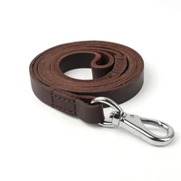 durable leather dog leash high quality dog leashes outdoor pet leads leashes for medium large dogs