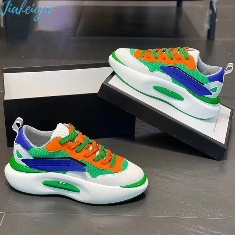 

2022 Women Fashion Vulcanized Sneakers Platform Color Flats Ladies Shoes Casual Breathable Wedges Ladies Walking Sneakers Hollow