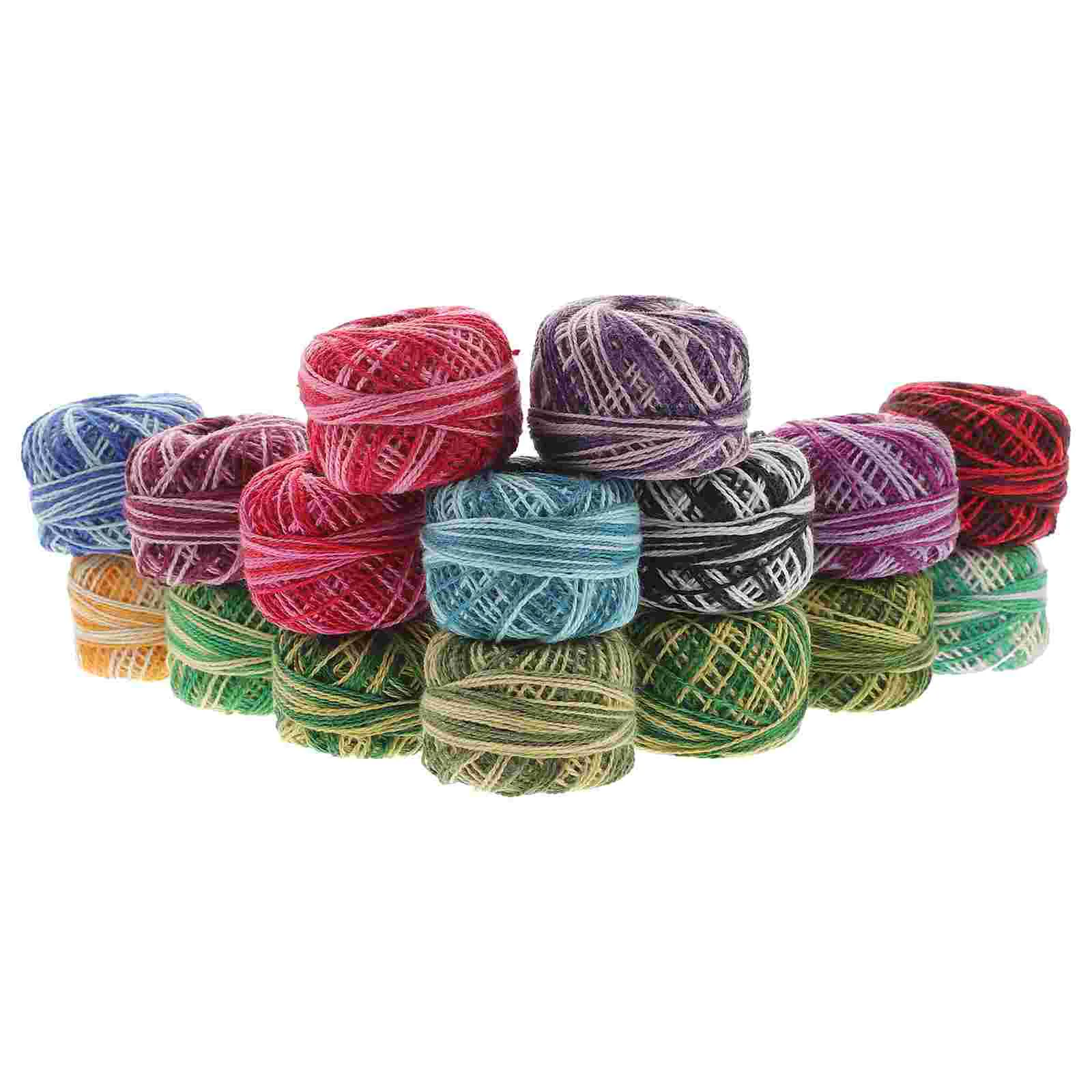 

16 Roll Hand Embroidery Thread Embroidery Floss Bracelet Red Crochet Cotton Thread Cotton Knitting Thread