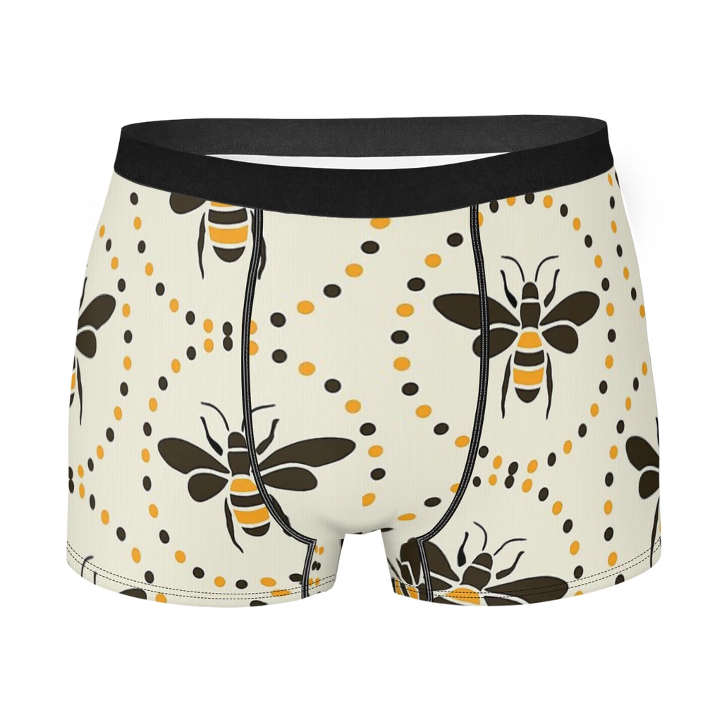 

Fly Bee Cute Animal Industrious Flying Animals Underpants Cotton Panties Men's Underwear Print Shorts Boxer Briefs