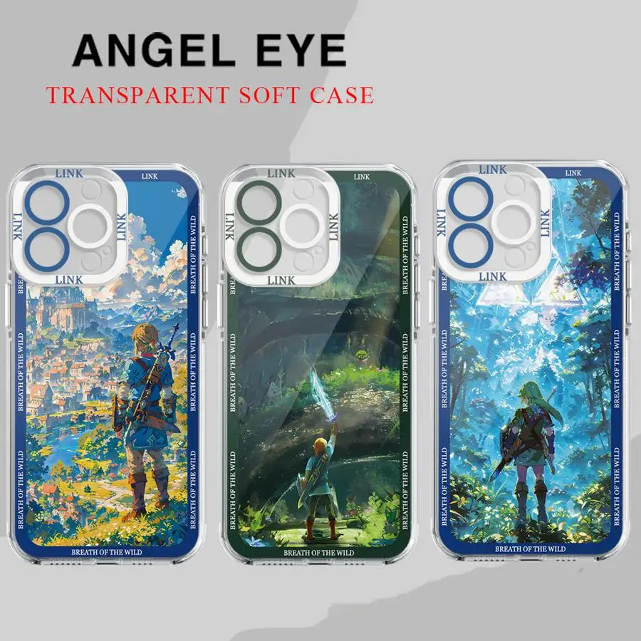 Cover Game The Legends of Zeldas Phone Case For iPhone 16 15 14 13 12 11 Mini Pro Max X XR XSMax 7 8 Plus SE20 Transparent