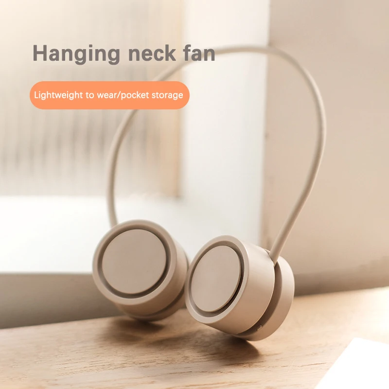 

1PC Portable Folding Pocket Small Fan Usb Hanging Neck Fan Outdoor Camping Rechargeable Mini Fan Aromatherapy