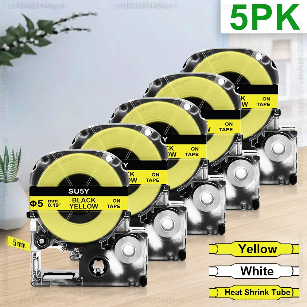 3/5 шт. SU5Y совместимые с Epson SU5S SU3W SU3Y SU11S SU11Y 3 5/5/11 мм термоусадочная трубка для LW300 400