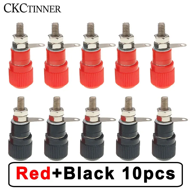 

Клеммные колодки JS-910B 4 мм, красный, черный