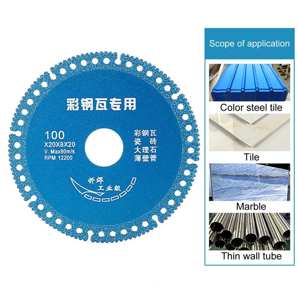 

Saw Disc Durable Smooth Chip-removal Long Service Life Marble Tile Chainsaw Blade for Color Steel Tiles