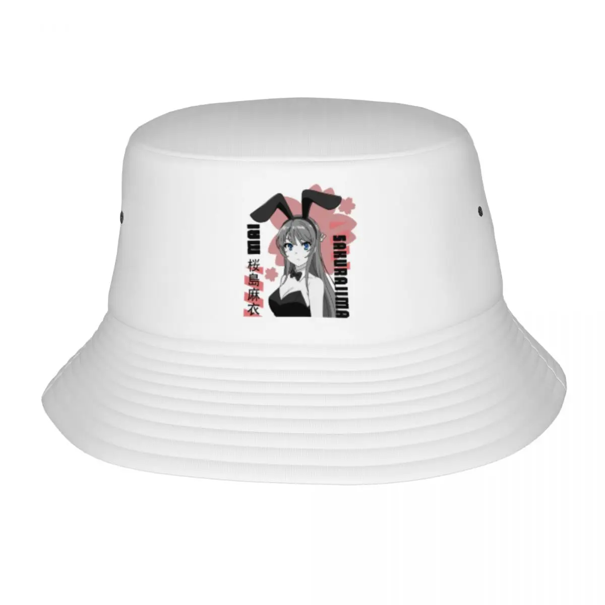 

Sun Bob Hat Rascal Does Not Dream Of Bunny Girl Senpai for Girl Boy Fisherman Caps Beach Cotton Bucket Hat Outdoor Fishing Hat