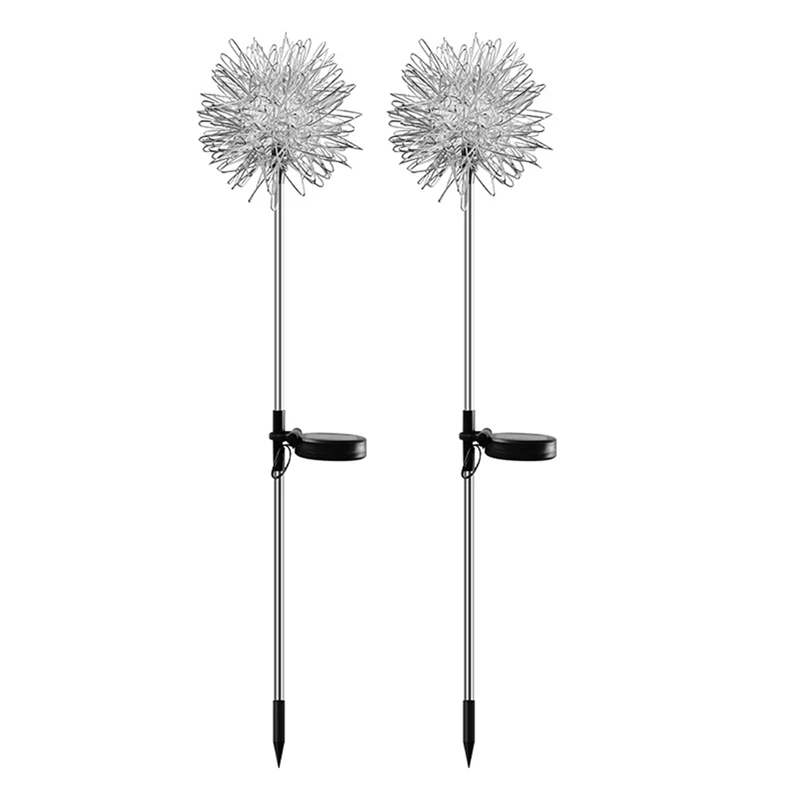 

BMDT-2PCS Dandelion Flower Solar LED Light Outdoor Lawn Lamp Waterproof Garden Terrace Landscape Garden Decoration