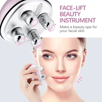 3d face massager roller face lift massage microcurrents facial lifting rotating wrinkle remove tighten anti wrinkle skin beauty