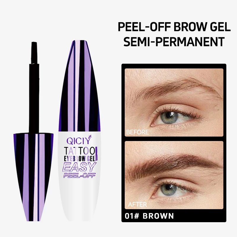 Qiciy Макияж для бровей против пота Водостойкий долговечный макияж Косметика