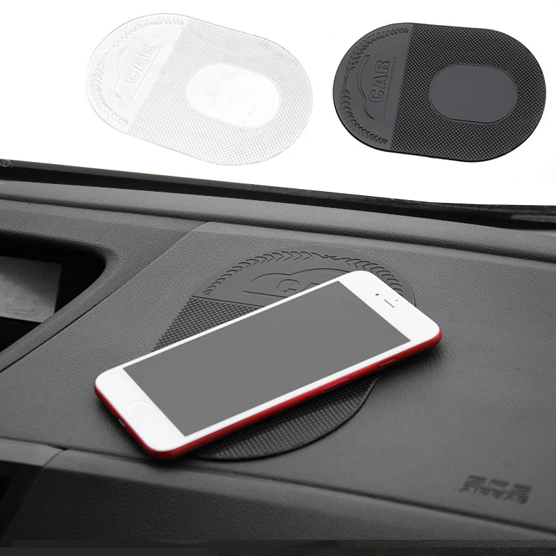 

New Car Dashboard Phone Anti Slip Mat Non-slip Pad Car Dashboard Moible Phone Holder Black Transparent Car Interior Accessories