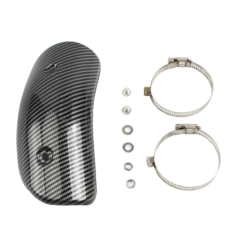 

Защита для выхлопной трубы из углеродного волокна, тепловой экран, глушитель, защита от ожогов, чехол для мотоцикла для CB650F Z900 TMAX 530 XMAX 300