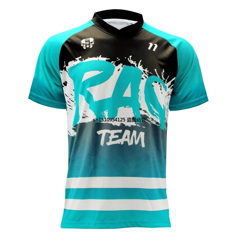 

Мужская дышащая рубашка с коротким рукавом для горного велосипеда