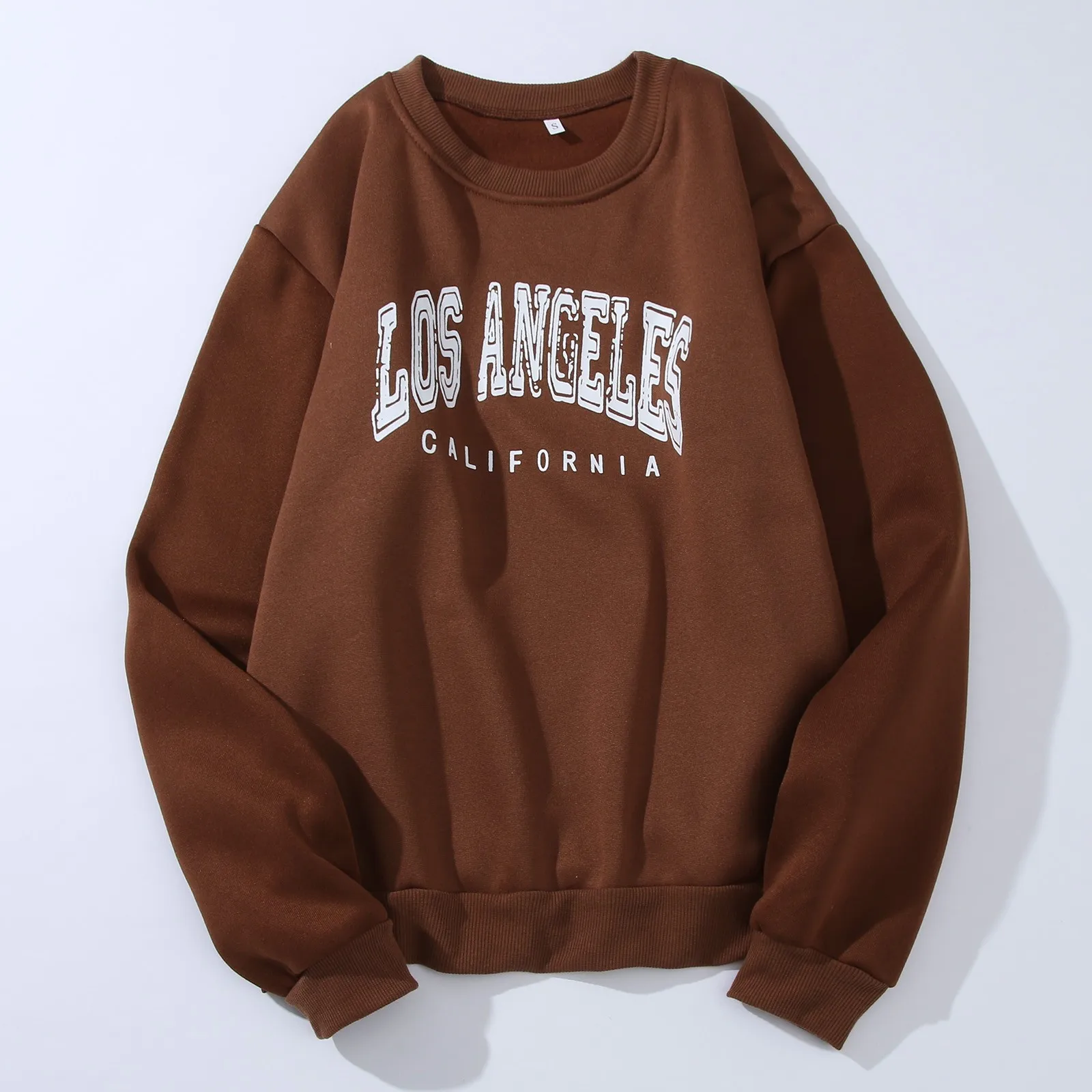 

Женская осенняя толстовка с длинным рукавом и надписью