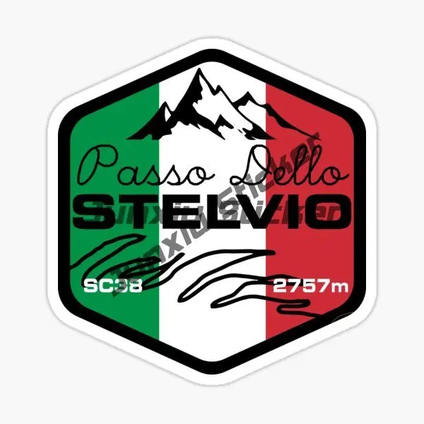 Наклейки STELVIO PASS ITALIA для украшения автомобилей, комнат, шкафов, столов, компьютеров, велосипедов, виниловые самоклеящиеся наклейки (art.: 3920dc55b1681) - 3920dc55b1681