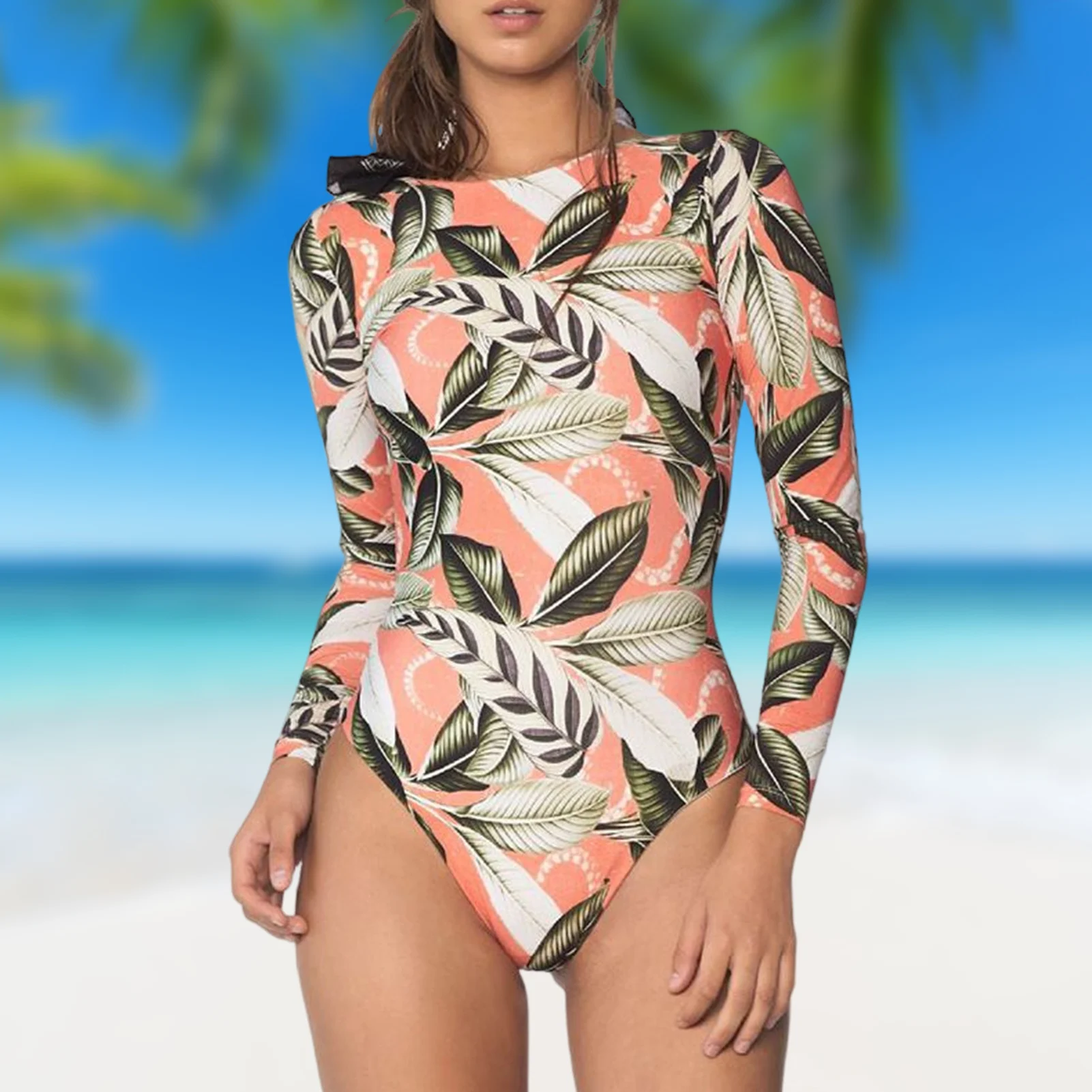 

Слитный купальник с принтом, летний сексуальный женский элегантный эластичный простой купальник с открытой спиной в европейском стиле для пляжного отдыха