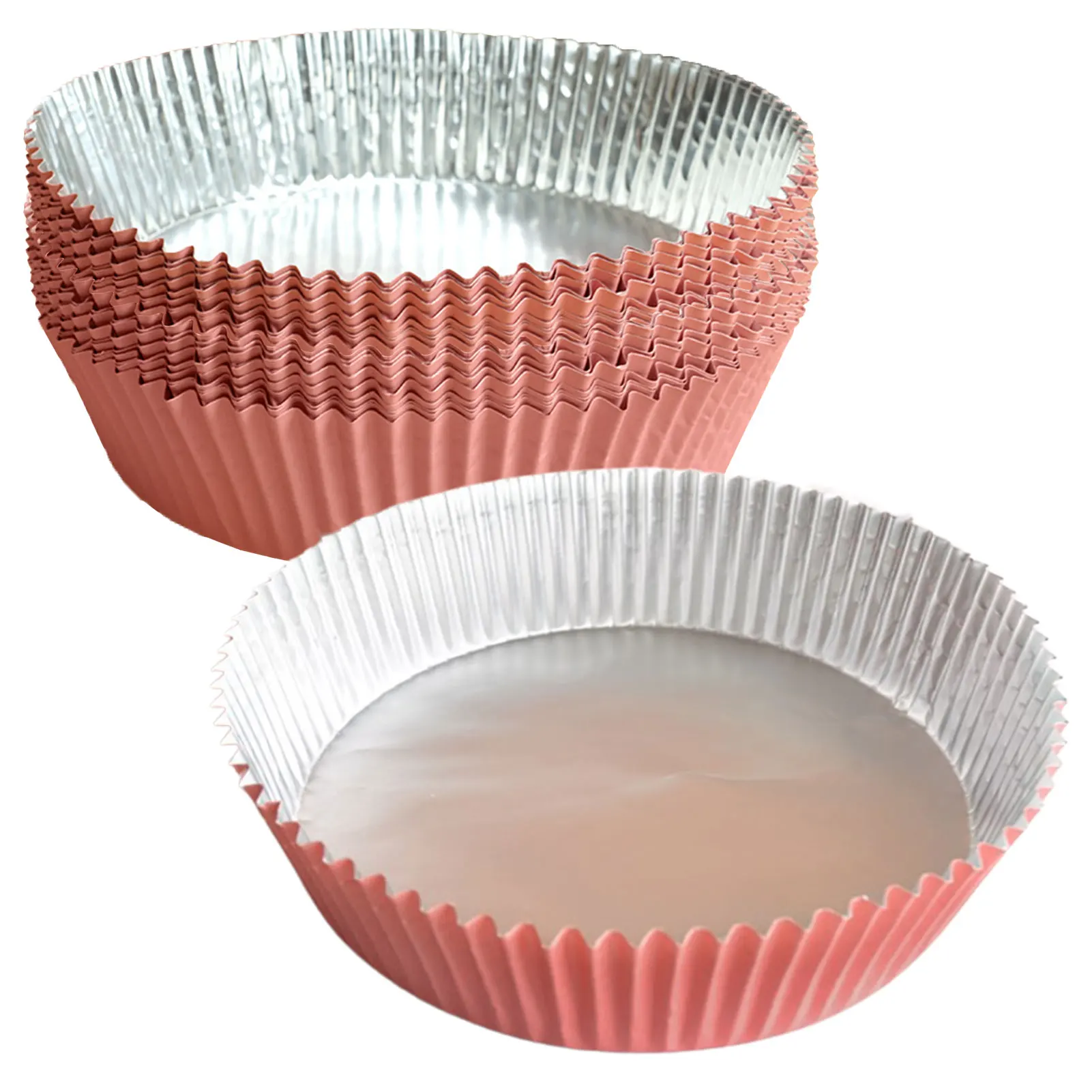 

20/50 шт. маслонепроницаемые влагонепроницаемые фридеры, лайнер из пергаментной бумаги, безопасная круглая бумага для выпечки, для быстрого п...