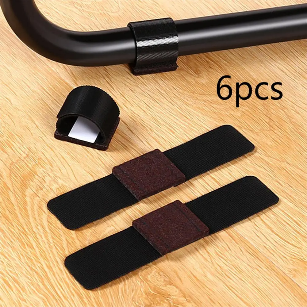 

Brand New Leg Felt Pads Covers Pads Covers 6 Fixed Points 6 Pcs And Loop Fasteners Black EVA Felt Furniture Pads
