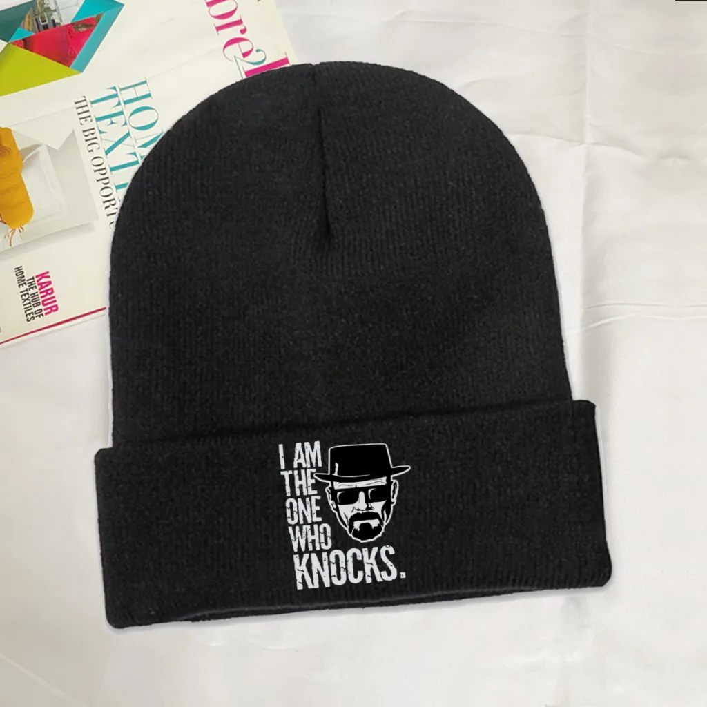 

Dad Skullies Beanie Breaking Bad Walter White TV Show Knitted Bonnet Girl Boy Warm Cap Skiing.Hiking Kawaii Brimless Elastic Hat
