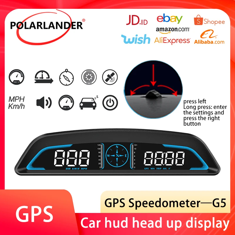 

Автомобильный дисплей, автомобильные аксессуары, угловой Спидометр G3, система сигнализации, GPS-компас, отображение расстояния и времени вож...