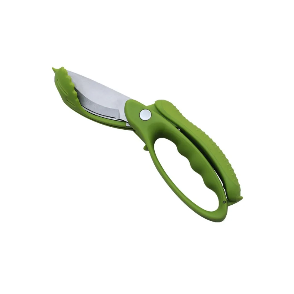 

Double Blade Salad Chopper Tool Stainless Steel Multifunctional Fruit Vegetable Tools Food Scissors Kitchen Scissors