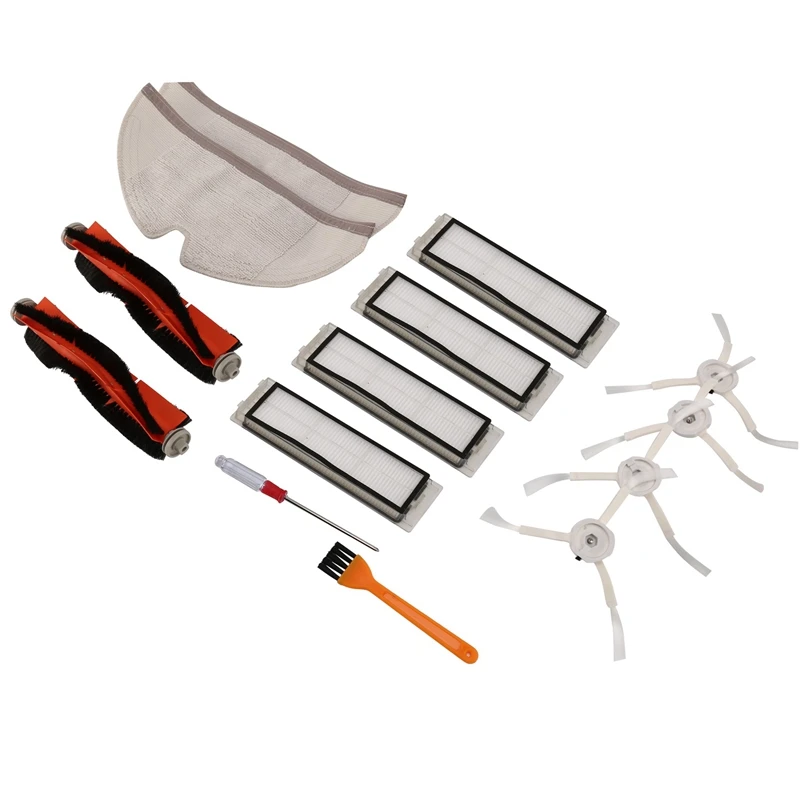 

Accessories Kit for XIAOMI MI Robot Vacuum, for Xiaomi Robot Roborock S50 S51 Replacement Parts Brush & Filters 14Pcs