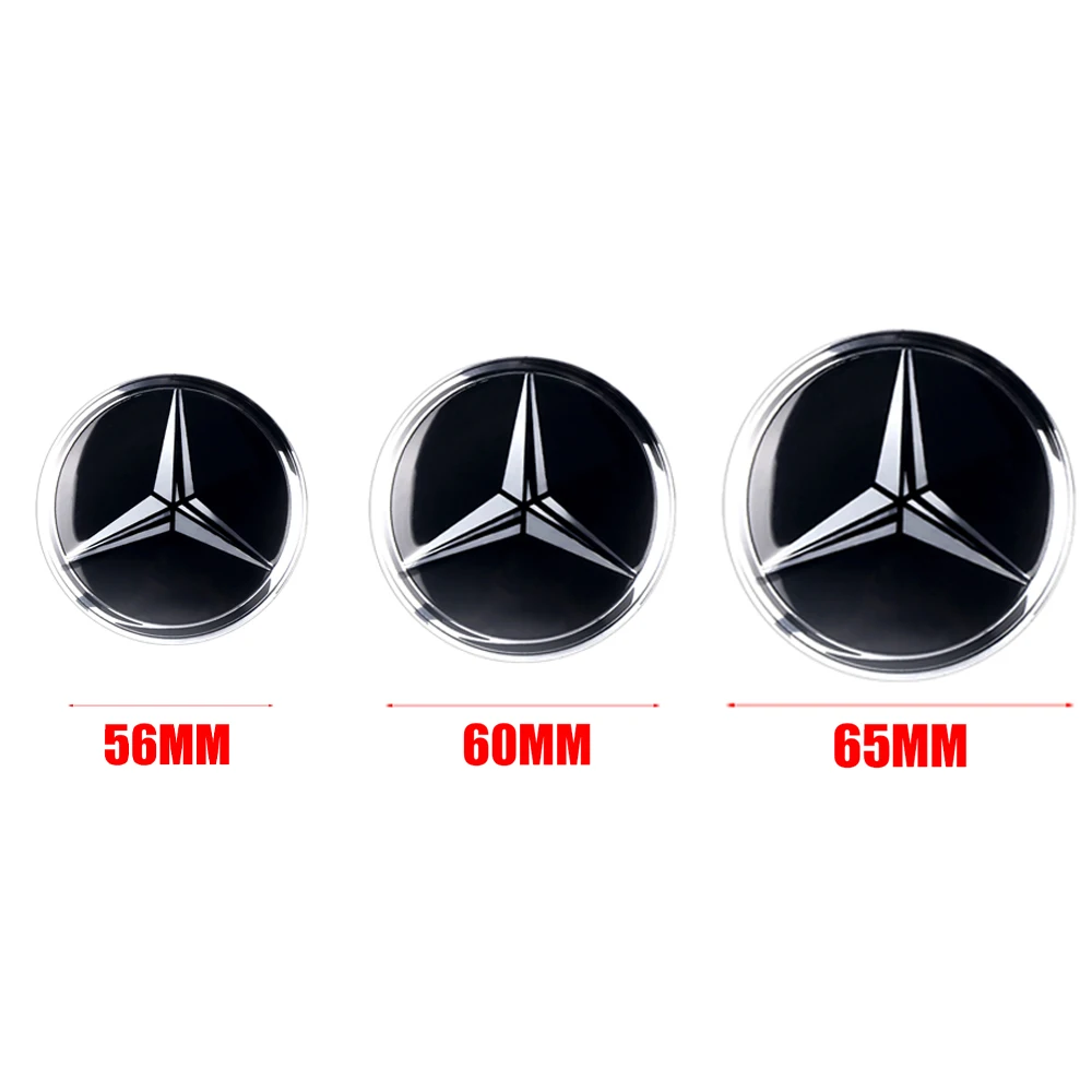 4 шт. 56/60/65 мм колпачок на ступицу колеса для автомобиля Mercedes Benz A/B/C/E/S Class GLC GLK CLA W126