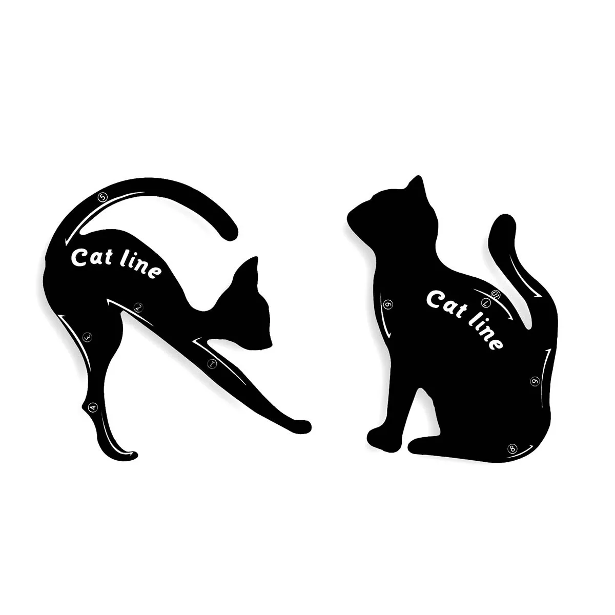 2 шт./набор трафареты для подводки глаз