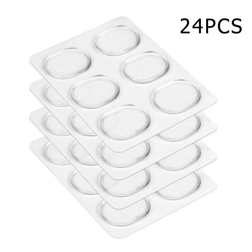 

24 PCS Drum Kit Dampeners Damper Gel Pads Silencers Mute Non-Toxic Soft Transparent Color M02451 For Snare Cymbals Cowbells