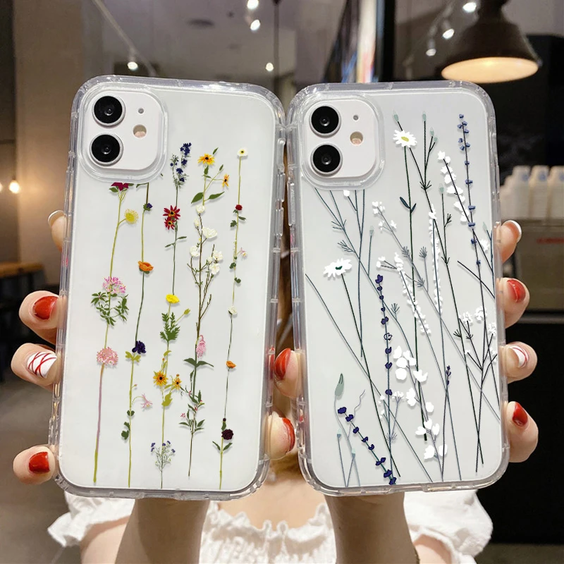 

Funda For iPhone 11 Case IPhone 14 13 12 11 Pro Max Cases iphone 13 Mini XS XR 7 8 6 S Plus SE 2022 2020 Clear Flower Back Cover