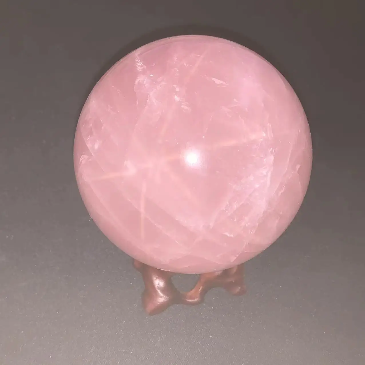 

Красивый натуральный розовый хрустальный Звездный шар, отмеченный минеральной энергией, лечебный Хрустальный драгоценный камень, подарок aura