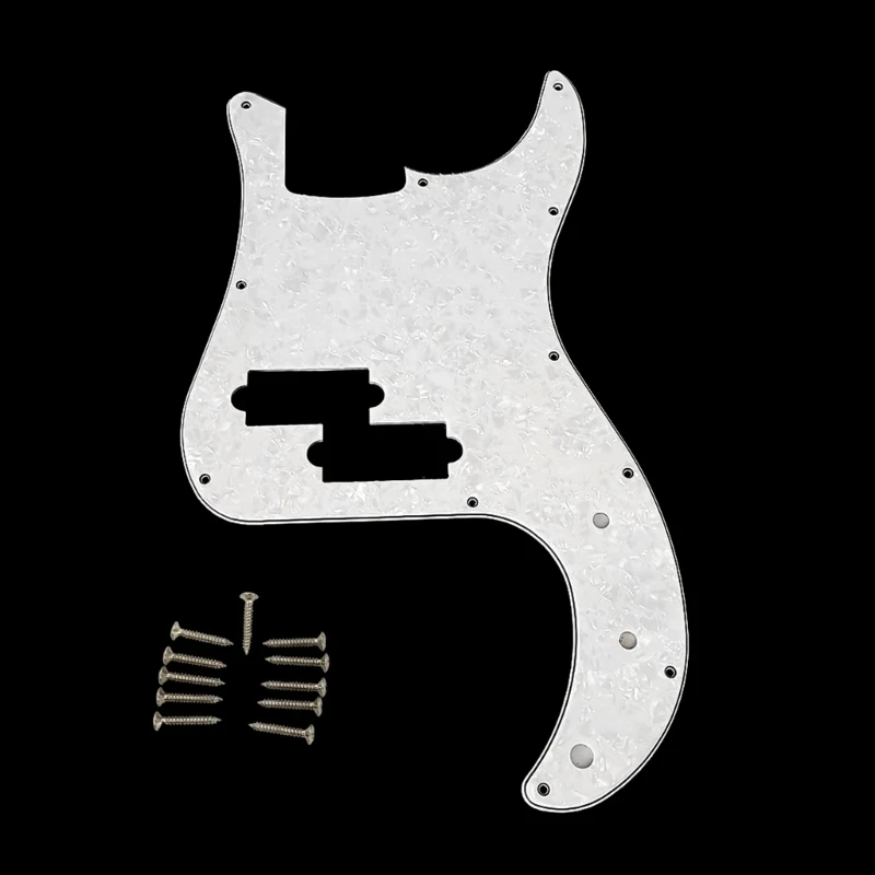 

11 Hole Modern Style Standard Bass Pickguard 4Ply Scratch Plate for 4 String Precisions Bass Models Bass Scratch Plate