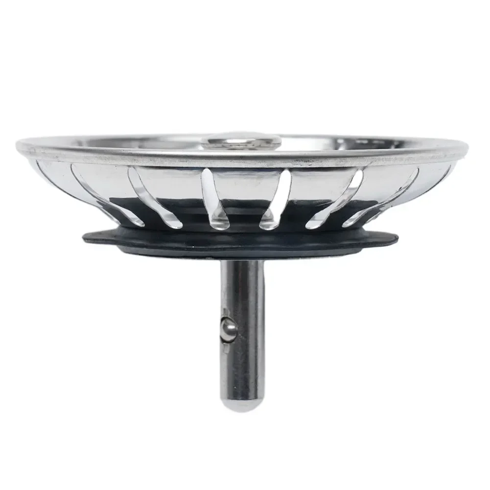 Фильтр для кухонной раковины пробка сливного фильтра 80 мм из нержавеющей стали