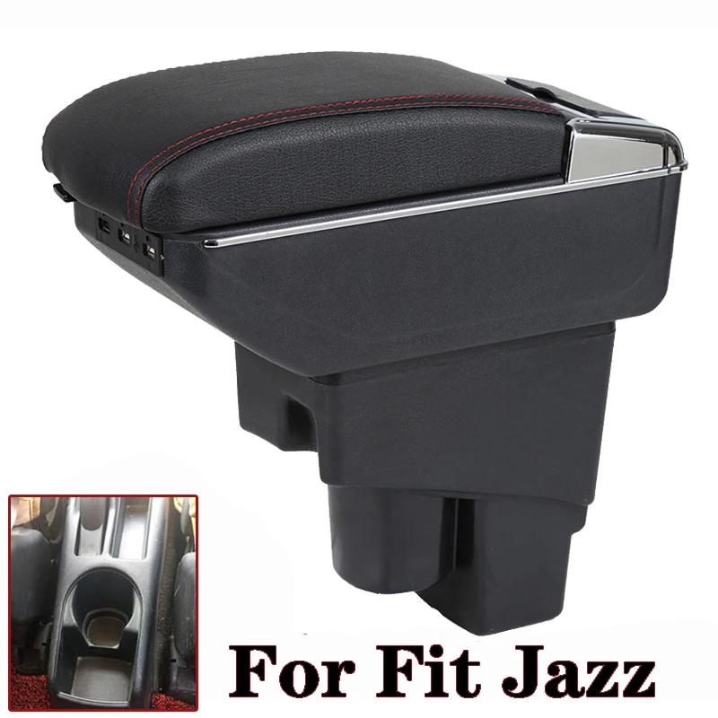 

Arm Rest Rotatable For Honda Fit Jazz 2002-2007 Hatchback Center Centre Console Storage Box Armrest 2003 2004 2005 2006 2007