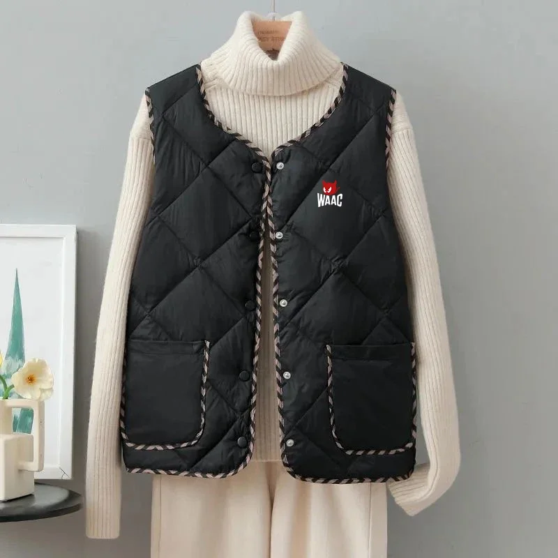 

2023 куртка для гольфа, жилет для женщин, пуховая хлопковая ветрозащитная теплая одежда для гольфа, жилет с капюшоном, женская Свободная куртка, пальто, одежда