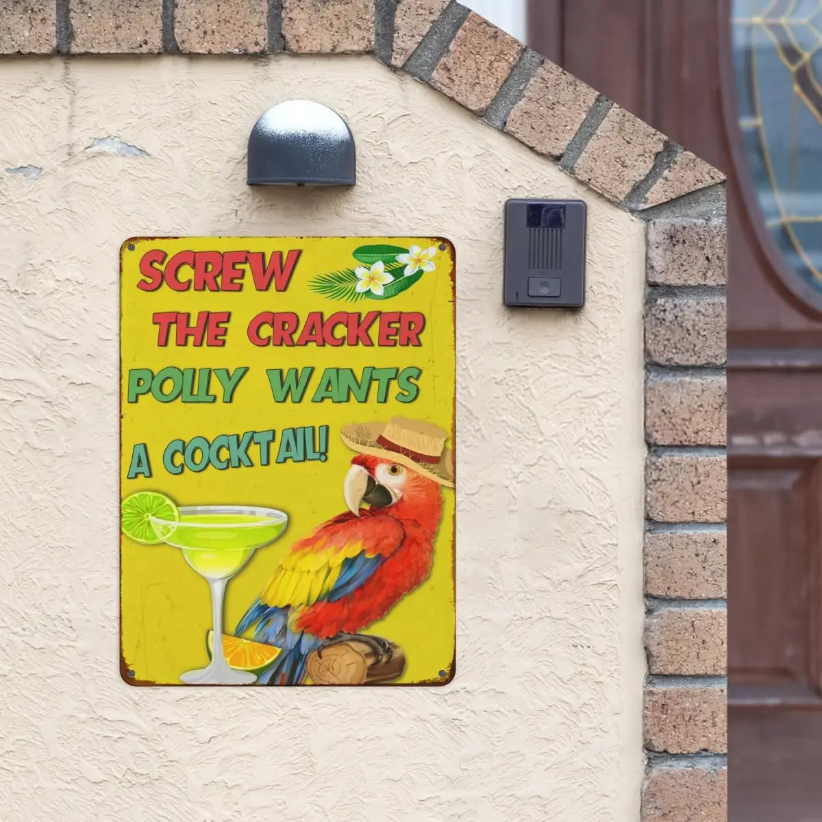 Ретро Metl Sgn Screw The Crcker Polly Wnts Cocktl Tn Vntge Забавный бассейн Sgns Pto Pub Wll Decorton Swmmng Pool 12x16 nch