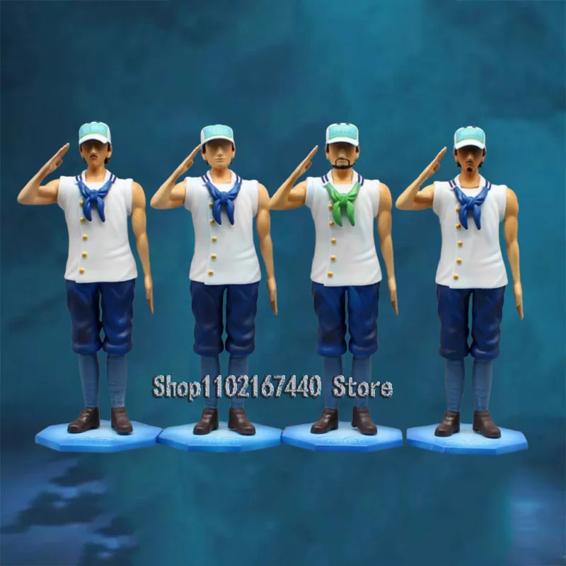 

22cm Anime New World One Piece Figures MARINE Action Figure Navy Soldier Figurine GK Statue Accessories Doll PVC Collection Toys