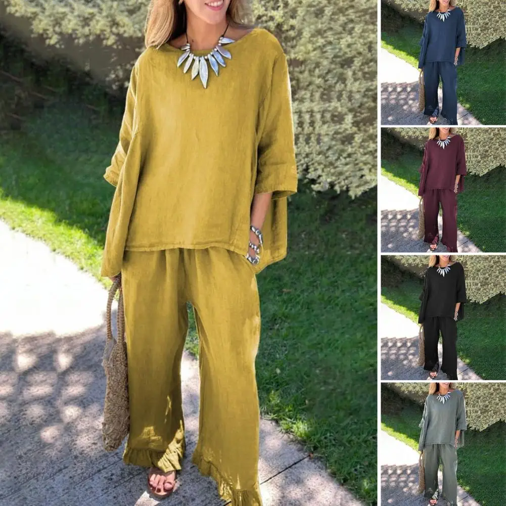 Женский роскошный костюм из блузки и брюк Привлекательный комплект двух