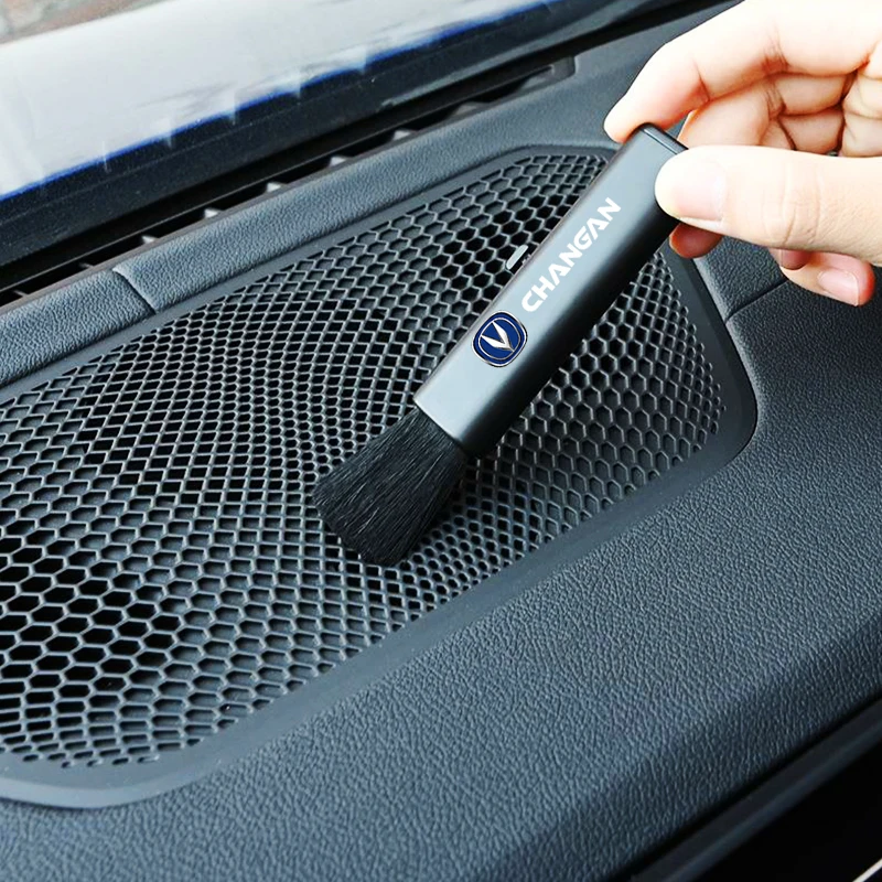 Щетка для чистки автомобиля выдвижная маленькая шерстяная щетка с пластиковой