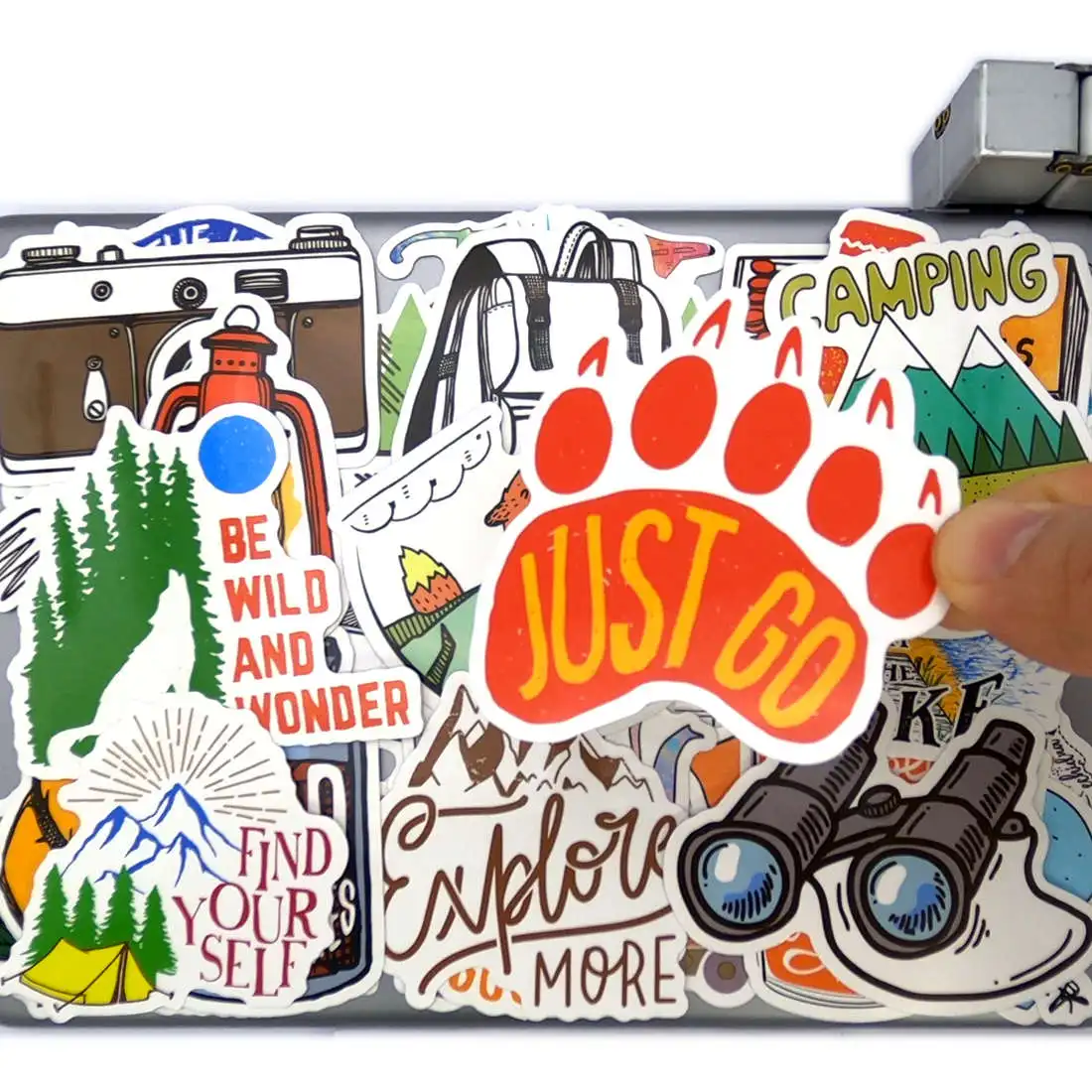 

50pcs Outdoor Travel Adventure Camping Hiking Rock Climbing Phone Laptop Guitar Suitcase Bike Motorcycle Car Waterproof Stickers