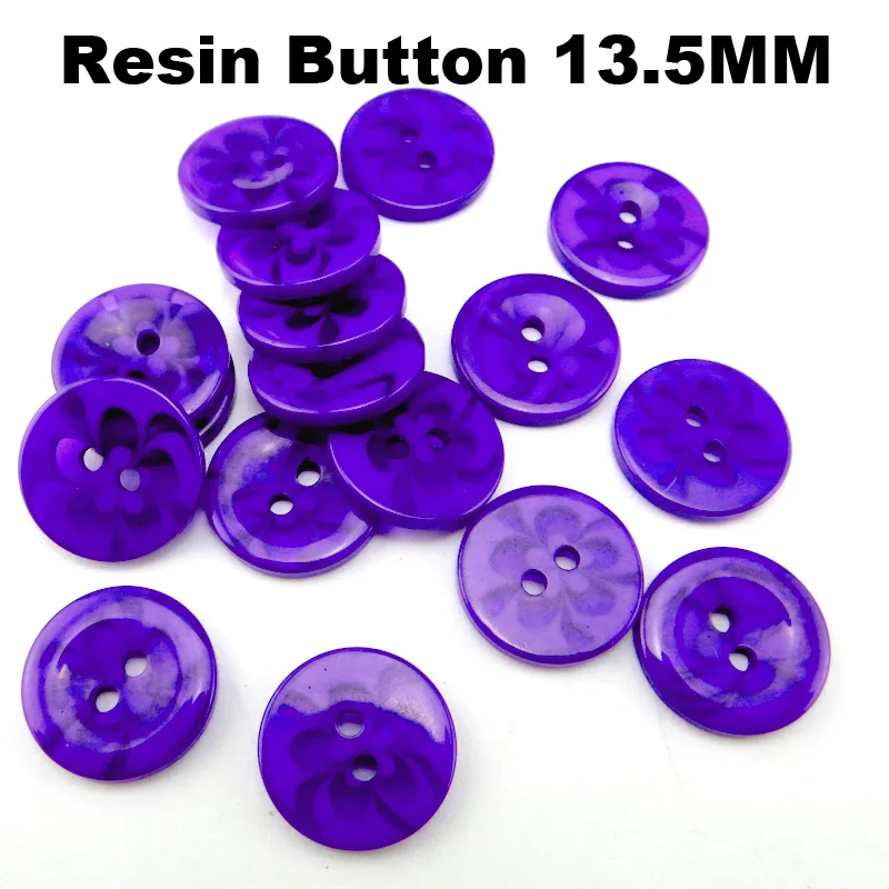 

75 шт. фиолетовые пуговицы из смолы с цветами для пальто, ботинок, швейных аксессуаров для одежды, декоративные пуговицы для рубашек, одежды
