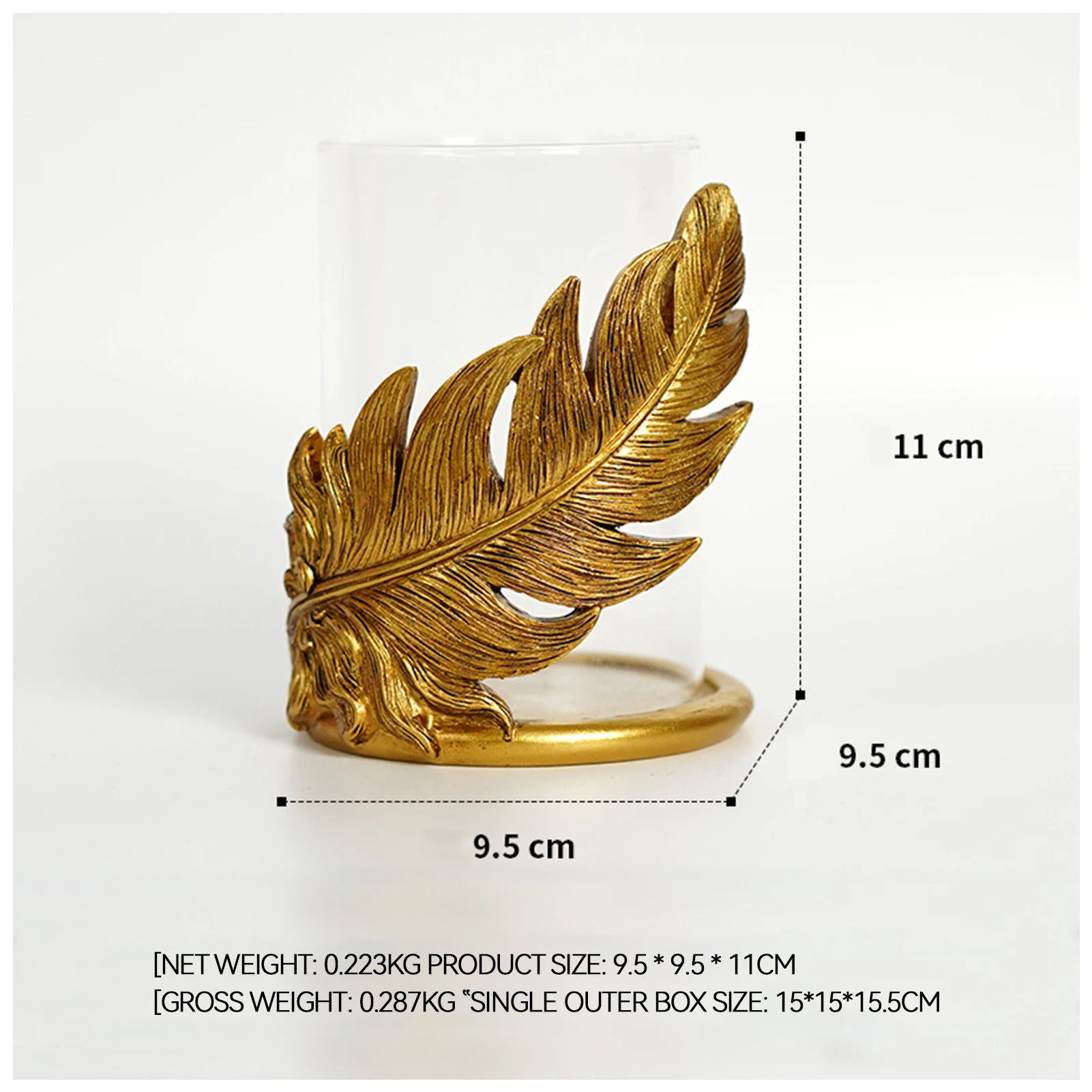 Gold Candle Holder Leaf Candlestick Creative Votive Tea Light Holder Flower Vase Curved Golden Candle Holder SUB Sale